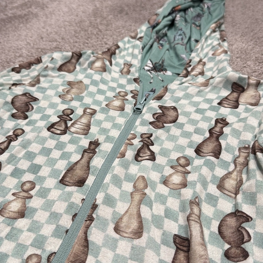 Posh Peanut Chess / Wallace Reversible Jacket - Picture 2 of 6